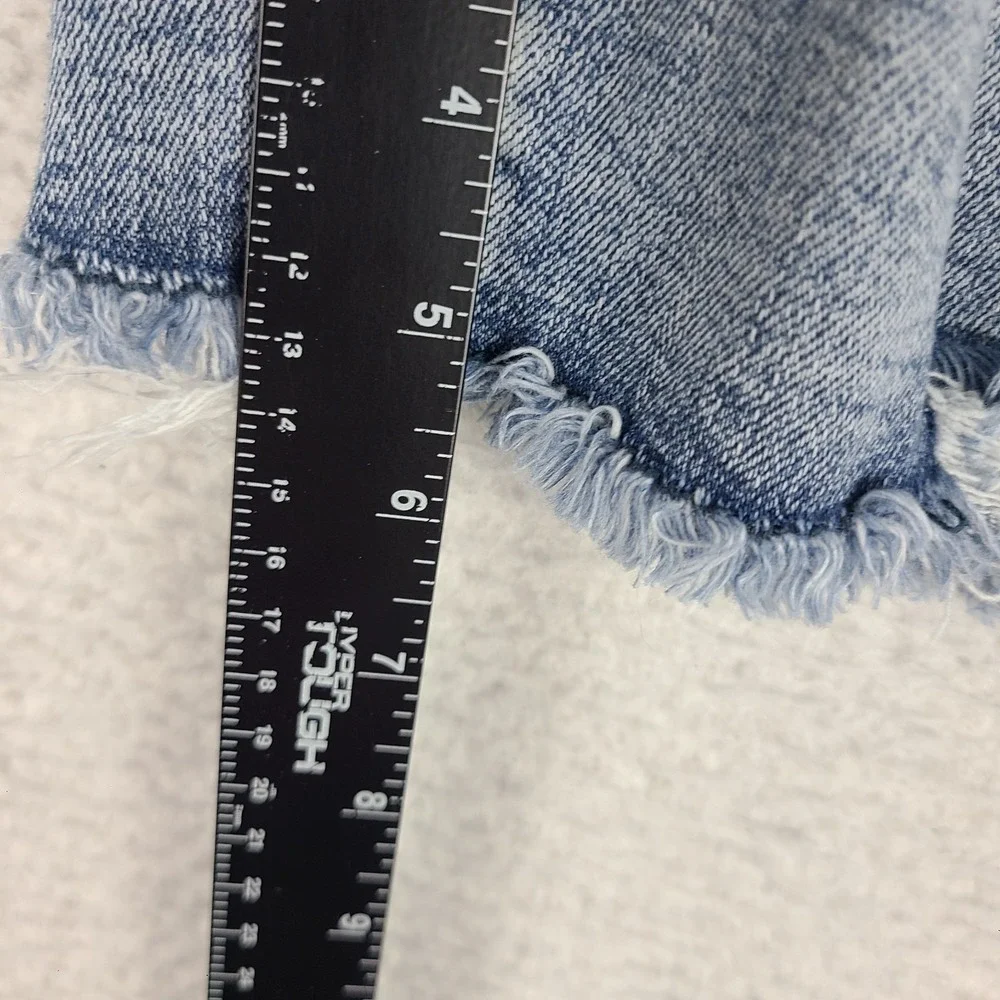 Judy Blue Jean Shorts Womens 3XL Distress Fray 5